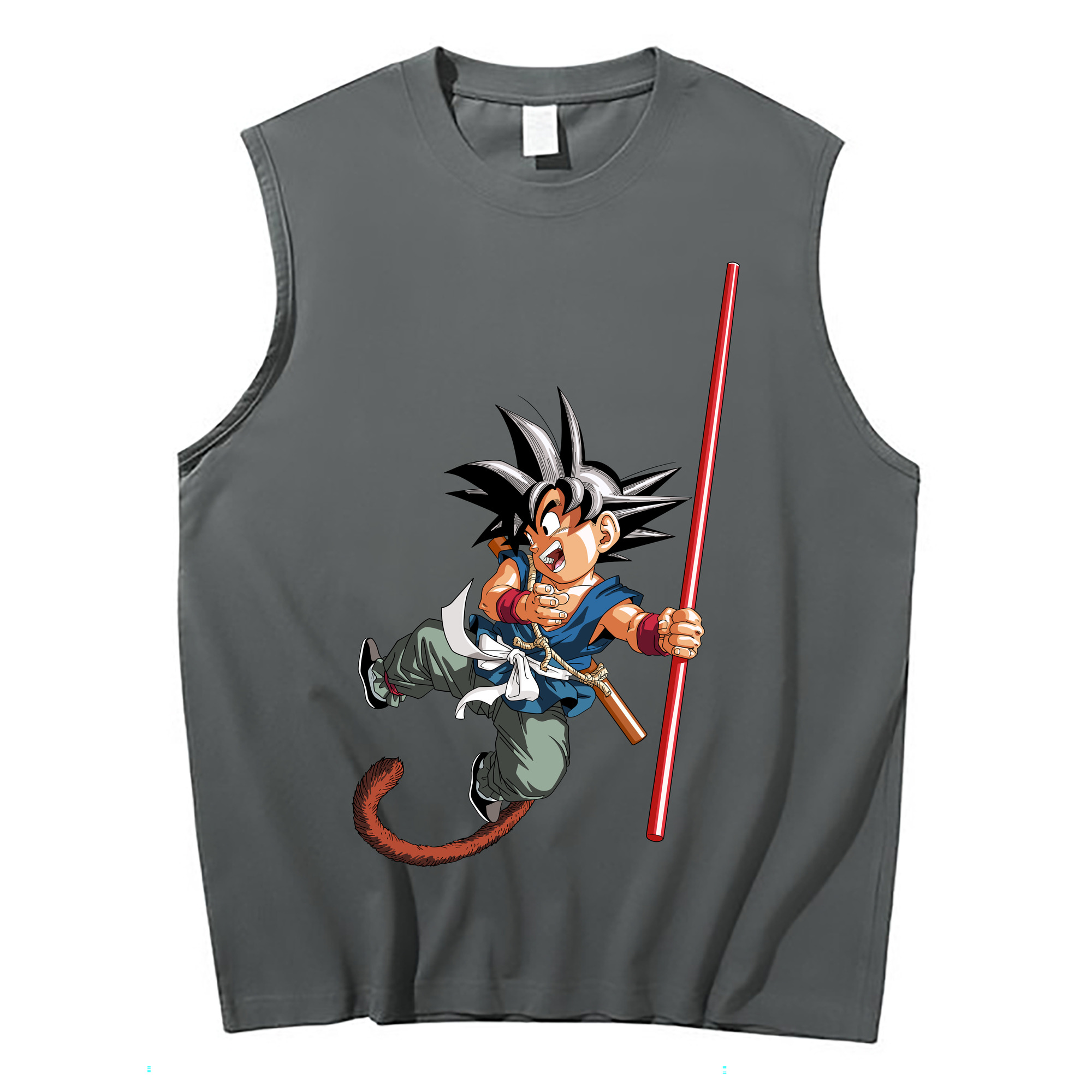 （画像用） ドラゴンボール 孫悟空（そん ごくう）Son Goku カカロット DRAGON BALL Kakarotto コットン100％タンクトップ（フロントプリント）